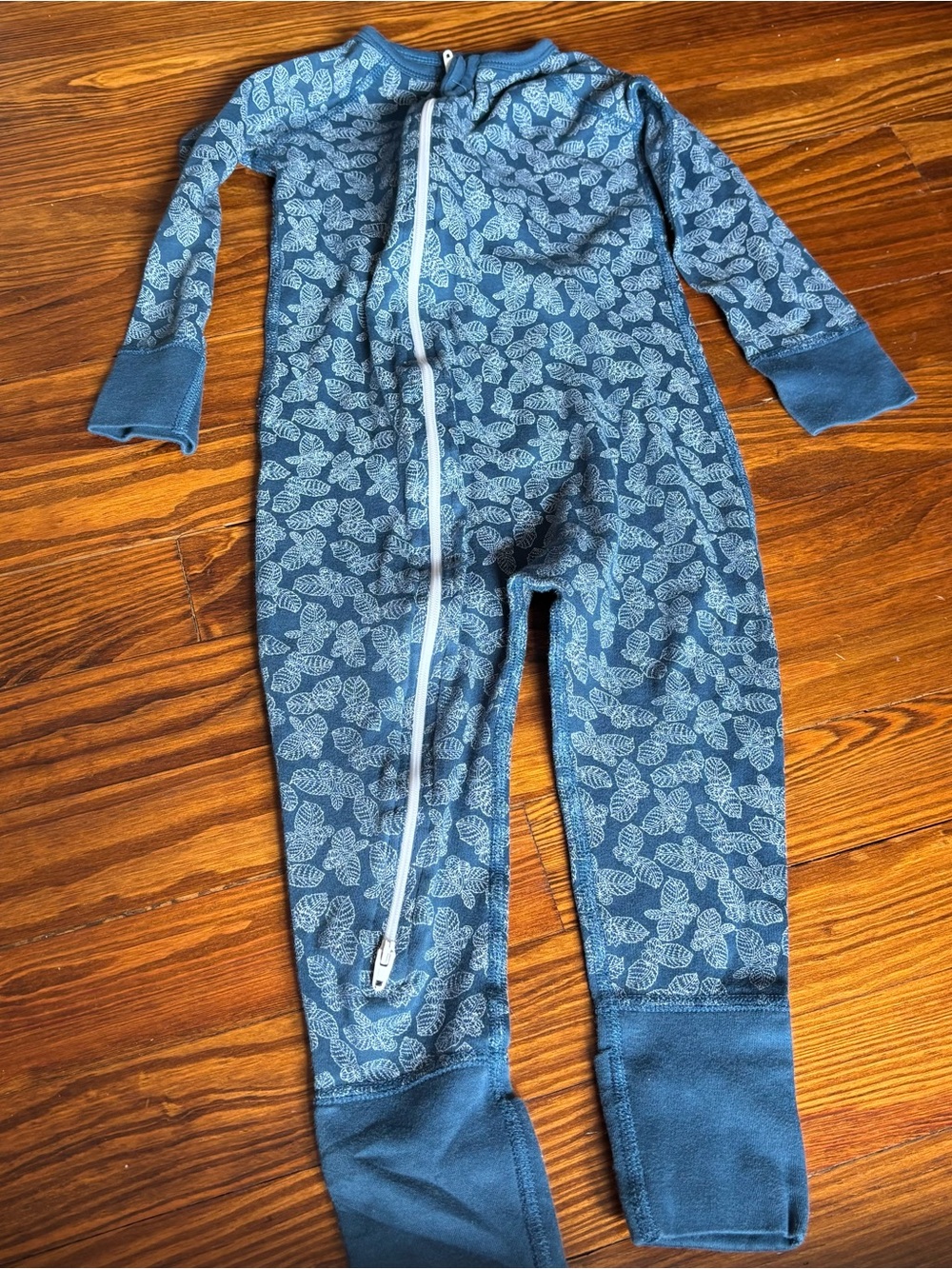 Sapling organic One-Piece Zipper Footie Pajamas
